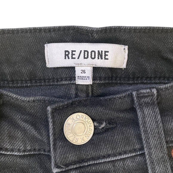 RE/DONE 70s Stove Pipe Jeans in Faded Black - Picture 8 of 15